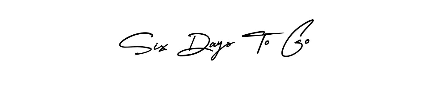 Also we have Six Days To Go name is the best signature style. Create professional handwritten signature collection using AmerikaSignatureDemo-Regular autograph style. Six Days To Go signature style 3 images and pictures png