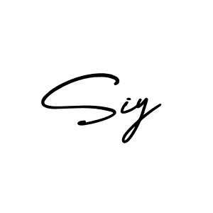 Make a beautiful signature design for name Siy. With this signature (AmerikaSignatureDemo-Regular) style, you can create a handwritten signature for free. Siy signature style 3 images and pictures png