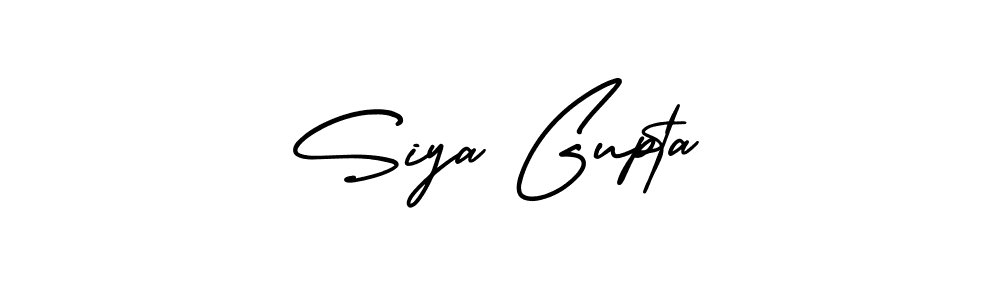 How to make Siya Gupta signature? AmerikaSignatureDemo-Regular is a professional autograph style. Create handwritten signature for Siya Gupta name. Siya Gupta signature style 3 images and pictures png