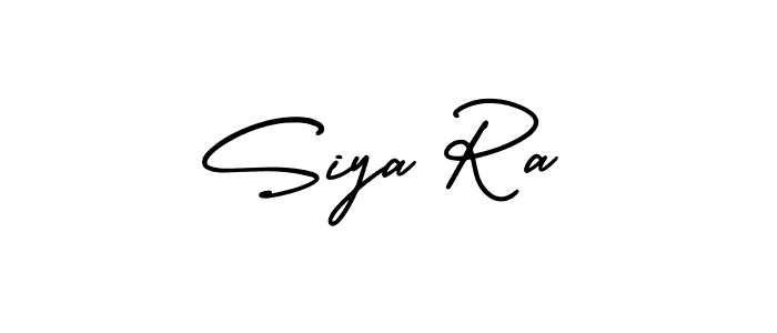 Use a signature maker to create a handwritten signature online. With this signature software, you can design (AmerikaSignatureDemo-Regular) your own signature for name Siya Ra. Siya Ra signature style 3 images and pictures png