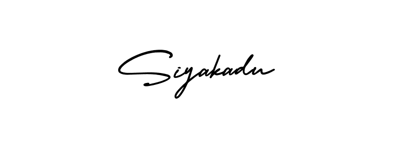 This is the best signature style for the Siyakadu name. Also you like these signature font (AmerikaSignatureDemo-Regular). Mix name signature. Siyakadu signature style 3 images and pictures png