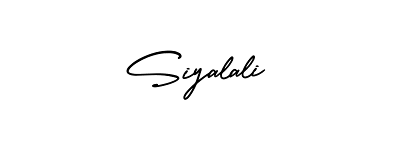 This is the best signature style for the Siyalali name. Also you like these signature font (AmerikaSignatureDemo-Regular). Mix name signature. Siyalali signature style 3 images and pictures png
