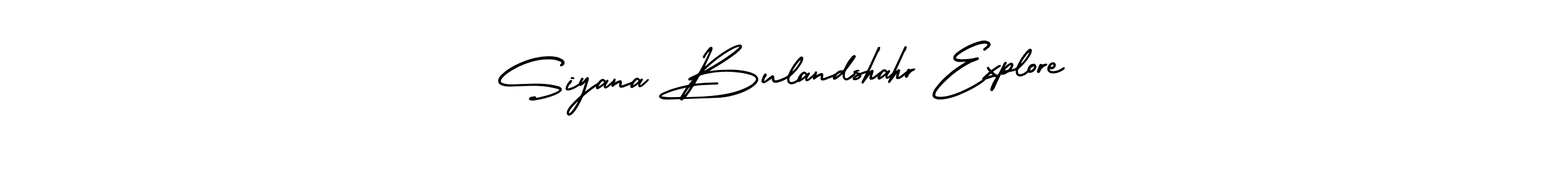 How to Draw Siyana Bulandshahr Explore signature style? AmerikaSignatureDemo-Regular is a latest design signature styles for name Siyana Bulandshahr Explore. Siyana Bulandshahr Explore signature style 3 images and pictures png