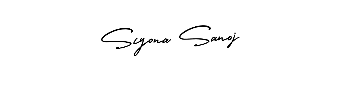 Create a beautiful signature design for name Siyona Sanoj. With this signature (AmerikaSignatureDemo-Regular) fonts, you can make a handwritten signature for free. Siyona Sanoj signature style 3 images and pictures png