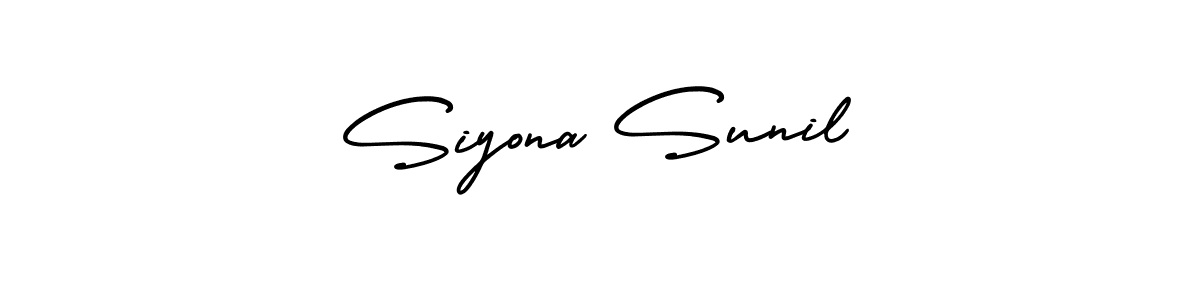 Best and Professional Signature Style for Siyona Sunil. AmerikaSignatureDemo-Regular Best Signature Style Collection. Siyona Sunil signature style 3 images and pictures png