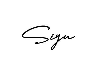 How to make Siyu name signature. Use AmerikaSignatureDemo-Regular style for creating short signs online. This is the latest handwritten sign. Siyu signature style 3 images and pictures png