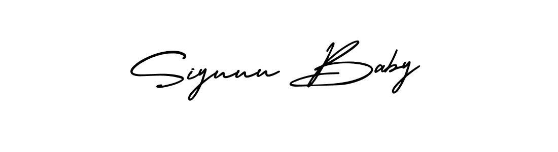 if you are searching for the best signature style for your name Siyuuu Baby. so please give up your signature search. here we have designed multiple signature styles  using AmerikaSignatureDemo-Regular. Siyuuu Baby signature style 3 images and pictures png