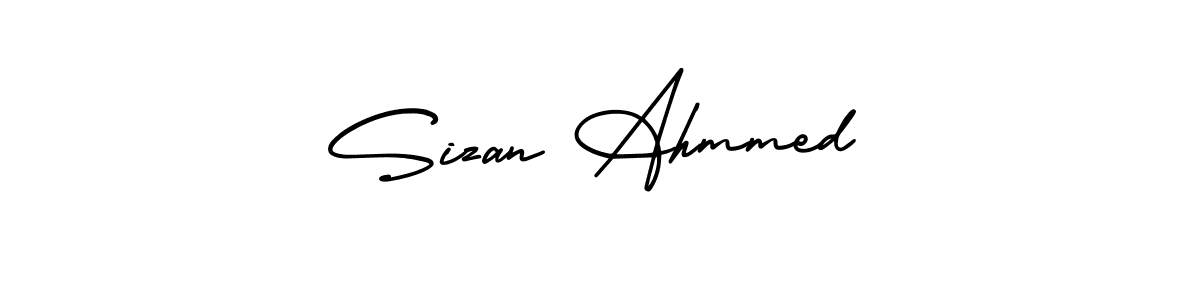 Here are the top 10 professional signature styles for the name Sizan Ahmmed. These are the best autograph styles you can use for your name. Sizan Ahmmed signature style 3 images and pictures png