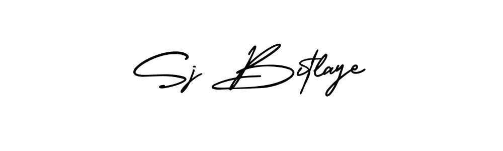 It looks lik you need a new signature style for name Sj Bitlaye. Design unique handwritten (AmerikaSignatureDemo-Regular) signature with our free signature maker in just a few clicks. Sj Bitlaye signature style 3 images and pictures png
