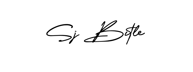 Create a beautiful signature design for name Sj Bitle. With this signature (AmerikaSignatureDemo-Regular) fonts, you can make a handwritten signature for free. Sj Bitle signature style 3 images and pictures png