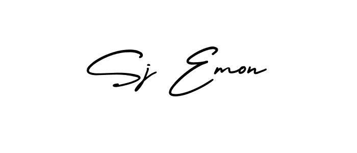 Check out images of Autograph of Sj Emon name. Actor Sj Emon Signature Style. AmerikaSignatureDemo-Regular is a professional sign style online. Sj Emon signature style 3 images and pictures png