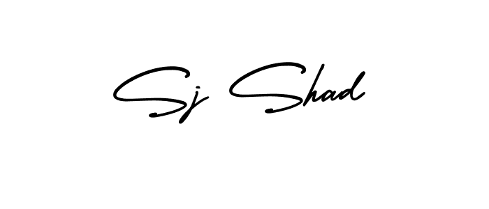 Make a beautiful signature design for name Sj Shad. With this signature (AmerikaSignatureDemo-Regular) style, you can create a handwritten signature for free. Sj Shad signature style 3 images and pictures png