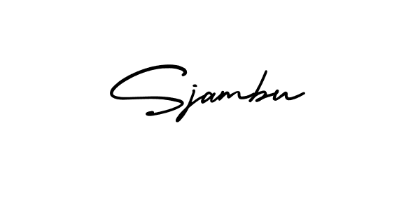 Make a beautiful signature design for name Sjambu. Use this online signature maker to create a handwritten signature for free. Sjambu signature style 3 images and pictures png