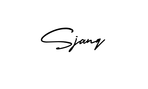 How to make Sjanq signature? AmerikaSignatureDemo-Regular is a professional autograph style. Create handwritten signature for Sjanq name. Sjanq signature style 3 images and pictures png