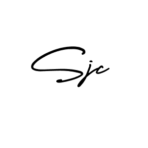 Sjc stylish signature style. Best Handwritten Sign (AmerikaSignatureDemo-Regular) for my name. Handwritten Signature Collection Ideas for my name Sjc. Sjc signature style 3 images and pictures png