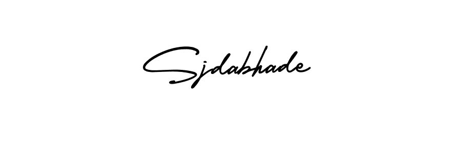 It looks lik you need a new signature style for name Sjdabhade. Design unique handwritten (AmerikaSignatureDemo-Regular) signature with our free signature maker in just a few clicks. Sjdabhade signature style 3 images and pictures png