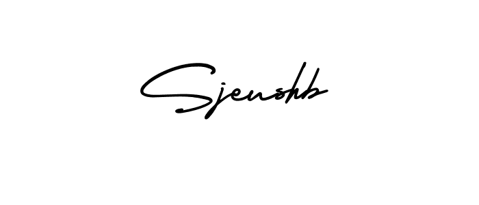 Design your own signature with our free online signature maker. With this signature software, you can create a handwritten (AmerikaSignatureDemo-Regular) signature for name Sjeushb. Sjeushb signature style 3 images and pictures png