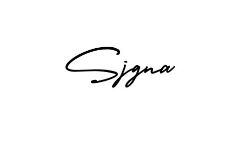 How to Draw Sjgna signature style? AmerikaSignatureDemo-Regular is a latest design signature styles for name Sjgna. Sjgna signature style 3 images and pictures png