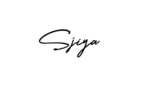How to make Sjiya signature? AmerikaSignatureDemo-Regular is a professional autograph style. Create handwritten signature for Sjiya name. Sjiya signature style 3 images and pictures png