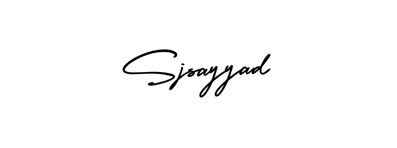 Similarly AmerikaSignatureDemo-Regular is the best handwritten signature design. Signature creator online .You can use it as an online autograph creator for name Sjsayyad. Sjsayyad signature style 3 images and pictures png