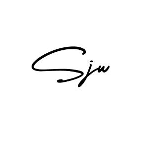 How to make Sjw signature? AmerikaSignatureDemo-Regular is a professional autograph style. Create handwritten signature for Sjw name. Sjw signature style 3 images and pictures png