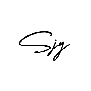 It looks lik you need a new signature style for name Sjy. Design unique handwritten (AmerikaSignatureDemo-Regular) signature with our free signature maker in just a few clicks. Sjy signature style 3 images and pictures png