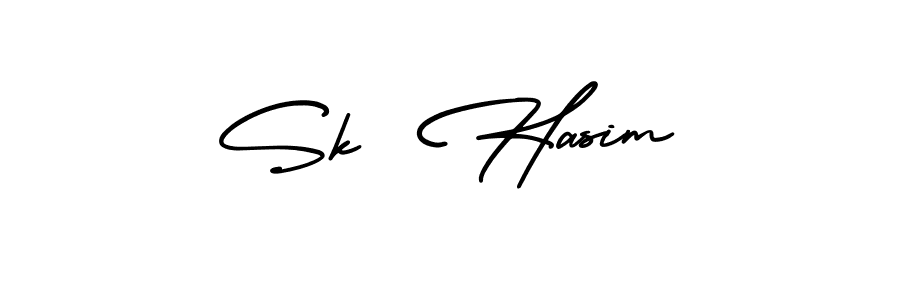 Best and Professional Signature Style for Sk  Hasim. AmerikaSignatureDemo-Regular Best Signature Style Collection. Sk  Hasim signature style 3 images and pictures png