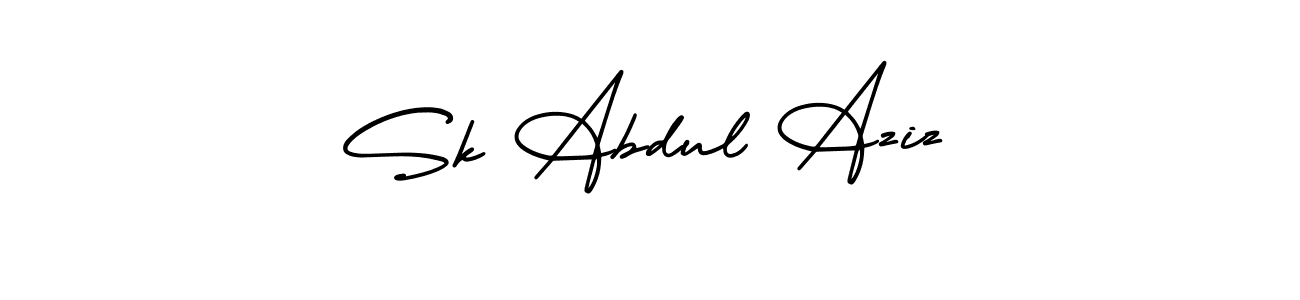 This is the best signature style for the Sk Abdul Aziz name. Also you like these signature font (AmerikaSignatureDemo-Regular). Mix name signature. Sk Abdul Aziz signature style 3 images and pictures png