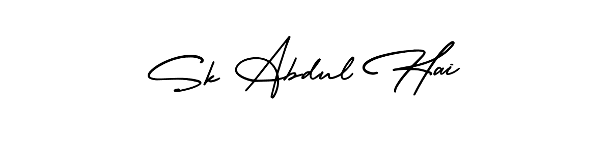 How to Draw Sk Abdul Hai signature style? AmerikaSignatureDemo-Regular is a latest design signature styles for name Sk Abdul Hai. Sk Abdul Hai signature style 3 images and pictures png