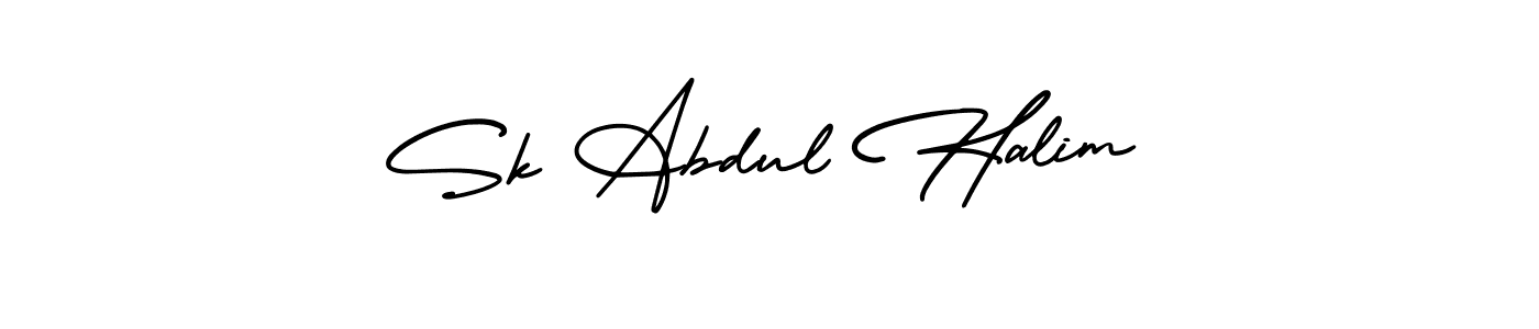 The best way (AmerikaSignatureDemo-Regular) to make a short signature is to pick only two or three words in your name. The name Sk Abdul Halim include a total of six letters. For converting this name. Sk Abdul Halim signature style 3 images and pictures png