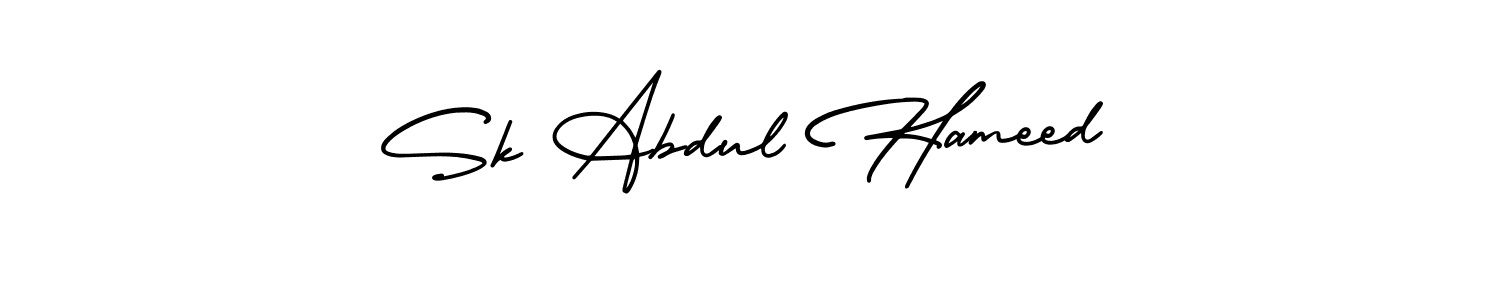 Create a beautiful signature design for name Sk Abdul Hameed. With this signature (AmerikaSignatureDemo-Regular) fonts, you can make a handwritten signature for free. Sk Abdul Hameed signature style 3 images and pictures png