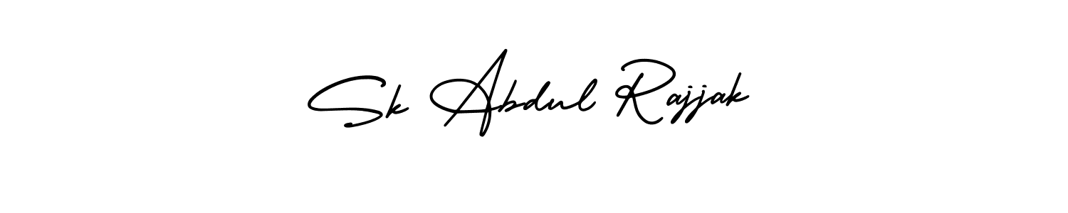 Create a beautiful signature design for name Sk Abdul Rajjak. With this signature (AmerikaSignatureDemo-Regular) fonts, you can make a handwritten signature for free. Sk Abdul Rajjak signature style 3 images and pictures png