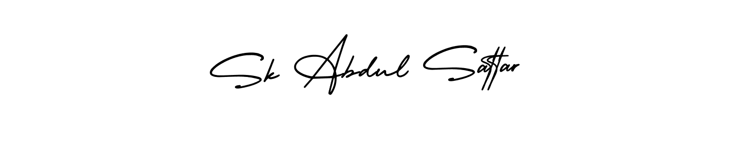 Make a beautiful signature design for name Sk Abdul Sattar. With this signature (AmerikaSignatureDemo-Regular) style, you can create a handwritten signature for free. Sk Abdul Sattar signature style 3 images and pictures png