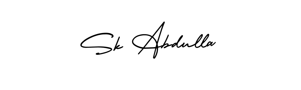 Create a beautiful signature design for name Sk Abdulla. With this signature (AmerikaSignatureDemo-Regular) fonts, you can make a handwritten signature for free. Sk Abdulla signature style 3 images and pictures png