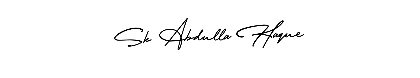 Sk Abdulla Haque stylish signature style. Best Handwritten Sign (AmerikaSignatureDemo-Regular) for my name. Handwritten Signature Collection Ideas for my name Sk Abdulla Haque. Sk Abdulla Haque signature style 3 images and pictures png