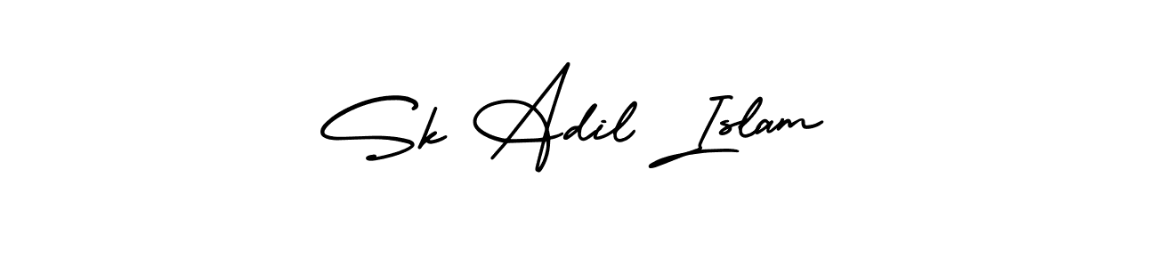 It looks lik you need a new signature style for name Sk Adil Islam. Design unique handwritten (AmerikaSignatureDemo-Regular) signature with our free signature maker in just a few clicks. Sk Adil Islam signature style 3 images and pictures png