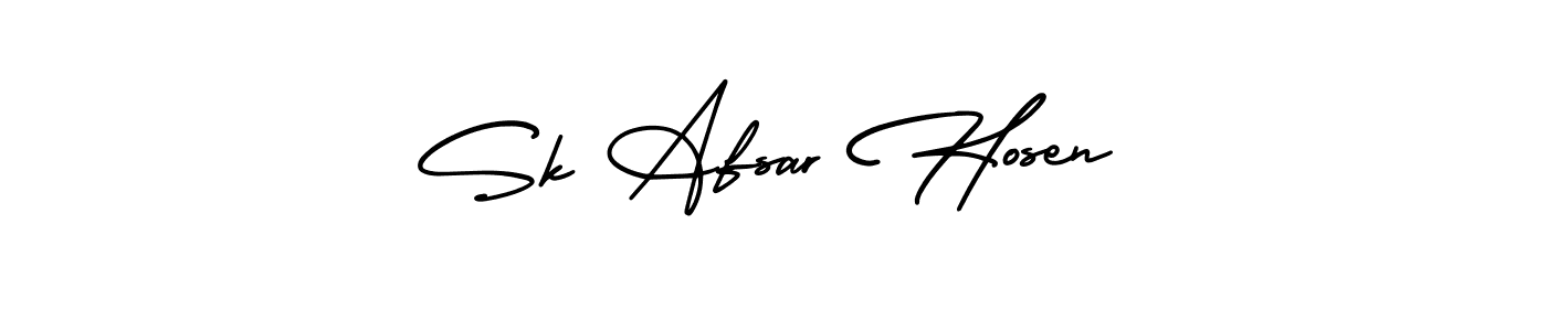 Design your own signature with our free online signature maker. With this signature software, you can create a handwritten (AmerikaSignatureDemo-Regular) signature for name Sk Afsar Hosen. Sk Afsar Hosen signature style 3 images and pictures png