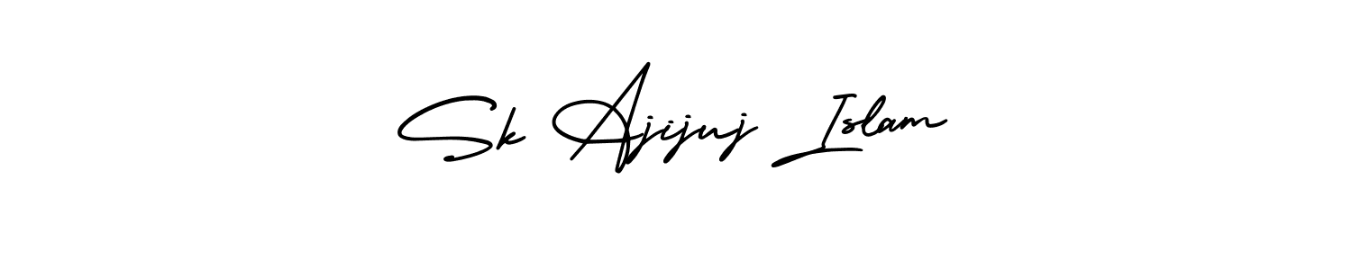 Create a beautiful signature design for name Sk Ajijuj Islam. With this signature (AmerikaSignatureDemo-Regular) fonts, you can make a handwritten signature for free. Sk Ajijuj Islam signature style 3 images and pictures png