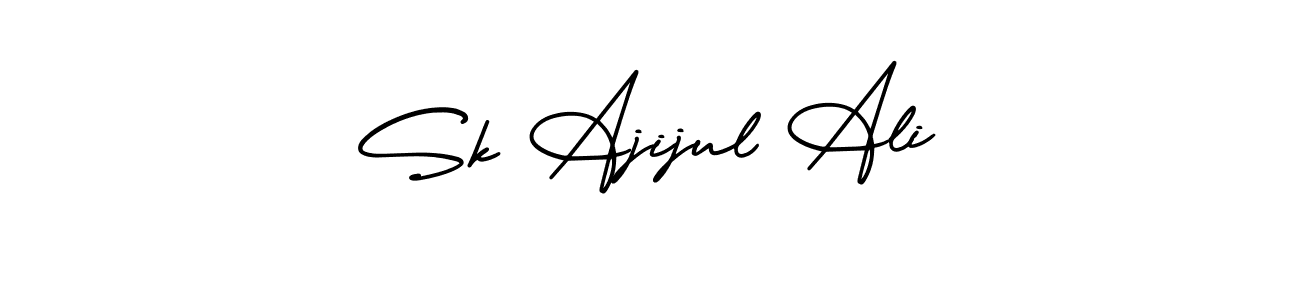Make a beautiful signature design for name Sk Ajijul Ali. With this signature (AmerikaSignatureDemo-Regular) style, you can create a handwritten signature for free. Sk Ajijul Ali signature style 3 images and pictures png