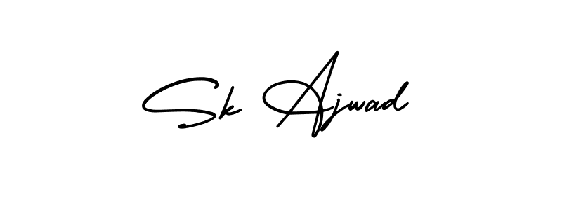 It looks lik you need a new signature style for name Sk Ajwad. Design unique handwritten (AmerikaSignatureDemo-Regular) signature with our free signature maker in just a few clicks. Sk Ajwad signature style 3 images and pictures png