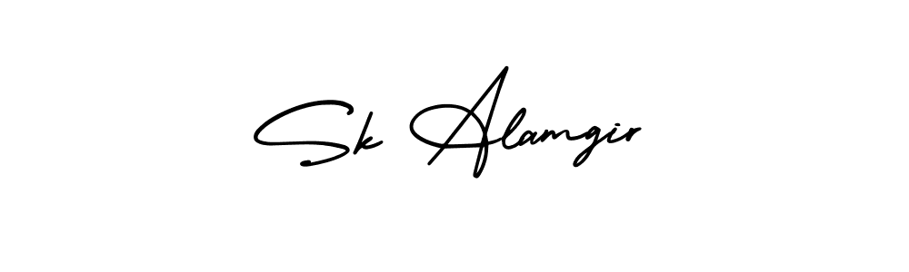Make a beautiful signature design for name Sk Alamgir. With this signature (AmerikaSignatureDemo-Regular) style, you can create a handwritten signature for free. Sk Alamgir signature style 3 images and pictures png