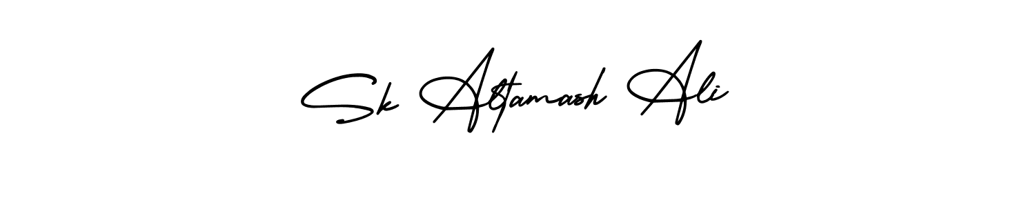 Design your own signature with our free online signature maker. With this signature software, you can create a handwritten (AmerikaSignatureDemo-Regular) signature for name Sk Altamash Ali. Sk Altamash Ali signature style 3 images and pictures png
