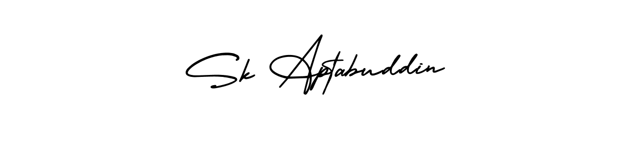 Make a beautiful signature design for name Sk Aptabuddin. With this signature (AmerikaSignatureDemo-Regular) style, you can create a handwritten signature for free. Sk Aptabuddin signature style 3 images and pictures png
