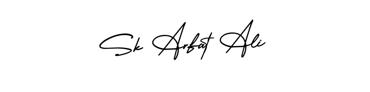 Create a beautiful signature design for name Sk Arfat Ali. With this signature (AmerikaSignatureDemo-Regular) fonts, you can make a handwritten signature for free. Sk Arfat Ali signature style 3 images and pictures png