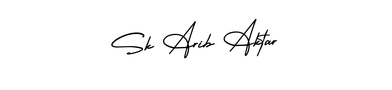 How to Draw Sk Arib Aktar signature style? AmerikaSignatureDemo-Regular is a latest design signature styles for name Sk Arib Aktar. Sk Arib Aktar signature style 3 images and pictures png