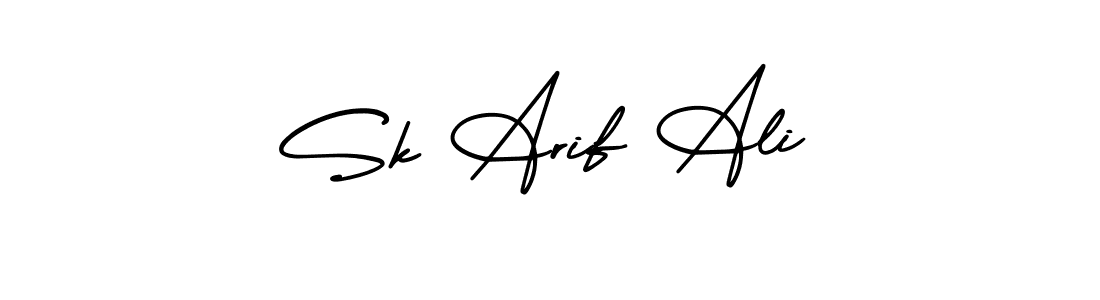 Design your own signature with our free online signature maker. With this signature software, you can create a handwritten (AmerikaSignatureDemo-Regular) signature for name Sk Arif Ali. Sk Arif Ali signature style 3 images and pictures png