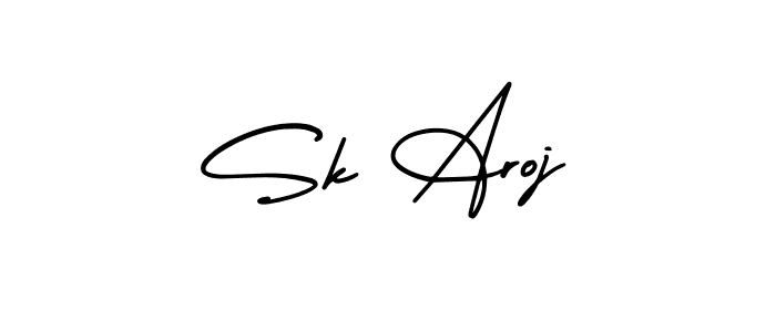 AmerikaSignatureDemo-Regular is a professional signature style that is perfect for those who want to add a touch of class to their signature. It is also a great choice for those who want to make their signature more unique. Get Sk Aroj name to fancy signature for free. Sk Aroj signature style 3 images and pictures png