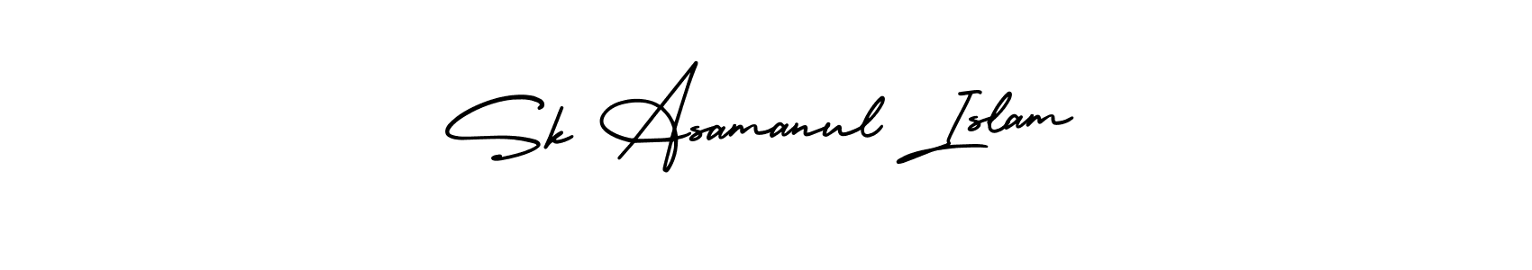 How to Draw Sk Asamanul Islam signature style? AmerikaSignatureDemo-Regular is a latest design signature styles for name Sk Asamanul Islam. Sk Asamanul Islam signature style 3 images and pictures png