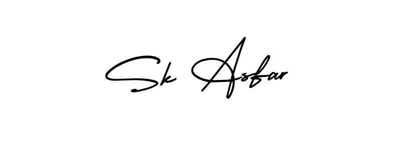 This is the best signature style for the Sk Asfar name. Also you like these signature font (AmerikaSignatureDemo-Regular). Mix name signature. Sk Asfar signature style 3 images and pictures png