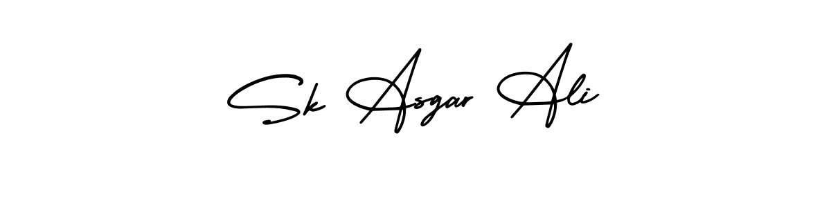 if you are searching for the best signature style for your name Sk Asgar Ali. so please give up your signature search. here we have designed multiple signature styles  using AmerikaSignatureDemo-Regular. Sk Asgar Ali signature style 3 images and pictures png